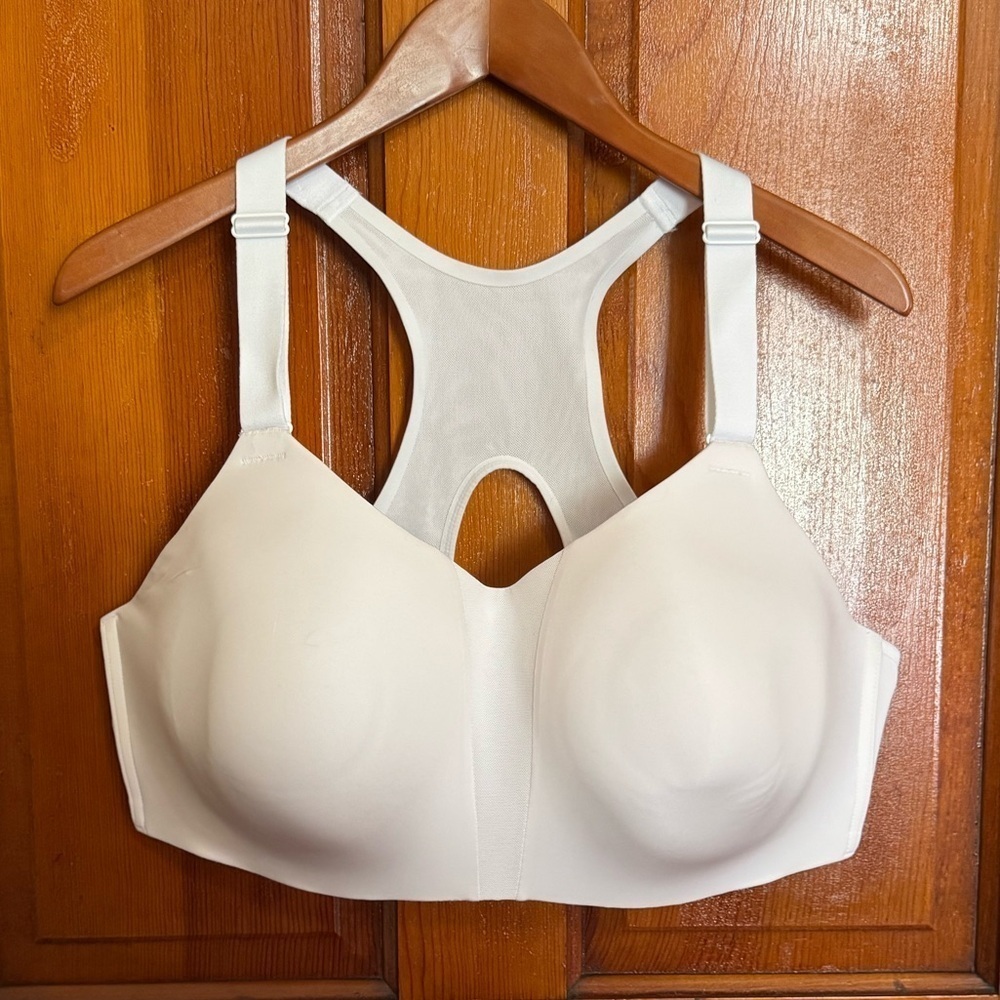 NIKE Dri-Fit Rival White Sports Bra Size 44DD Padded & Wired